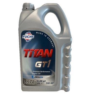 TITAN GT1 5W-40, 4L  FUCHS motorový olej