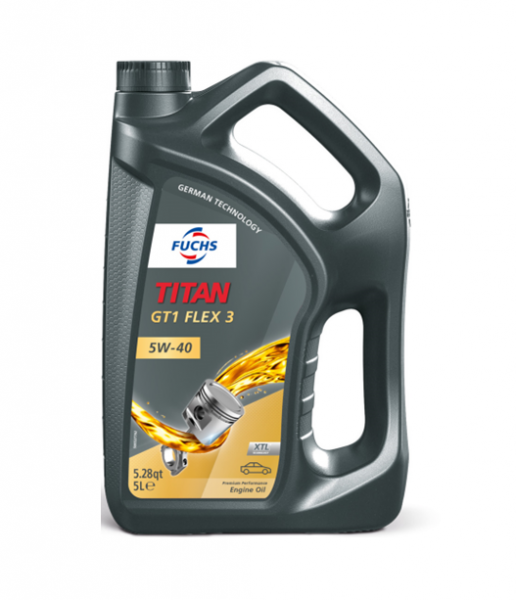 TITAN GT1 FLEX 3 5W-40, 5L  FUCHS motorový olej
