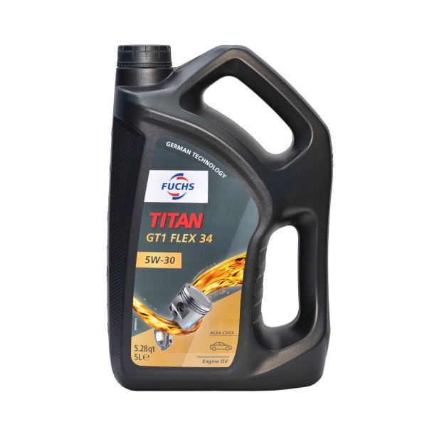 TITAN GT1 FLEX 34 5W-30, 5L  FUCHS motorový olej