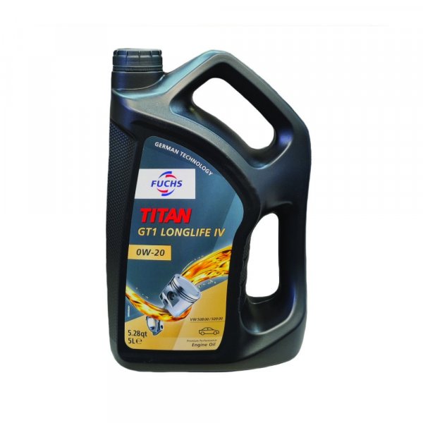 TITAN GT1 LONGLIFE IV 0W-20, 5L  FUCHS motorový olej